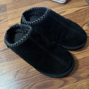 BearPaw Black Indoor Slippers